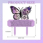Butterfly Memorial Grave Marker  Waterproof Cemetery Decorations   Remembrance