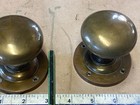 Reclaimed Vintage Large Solid Brass Door Knobs Pr  16 Pr