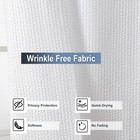 Owenie White Shower Curtain For Bathroom 72x72 72 w X 72 l  pack Of 1   