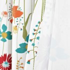 Clarissa Floral Light Filtering Window Curtain Panel Pair  84  L X 52  W  Tur   