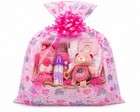 Johnson s Girls Pink Baby Bath   Grooming Gift Basket W  Blanket Activity Buddy