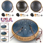 Steel Tongue Drum 15 Notes 12 Inch D-key Panda Balmy Drum Percussion Instrument