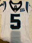 Diontae Johnson Game Worn Used Photo Matched Carolina Panthers Jersey 9 8 24 Coa
