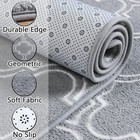 Shag Geometric Modern Area Rug For Bedroom  4x6 Feet Memory Foam Indoor Carpet  