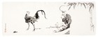 Japanese Cotton Tenugui Tapestry Hand Towel Bento Ito Jakuchu Roosters 35 x13 5 
