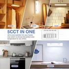 1 -4x Led Under Cabinet Light 12-24 Inch 5cct Dimmable Plug In Closet Linkable