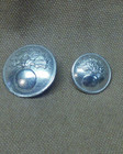 Wwi French Button Set  Unpainted 10 Large And 9 Small