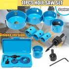 1set Hole Saw Cutting Set Kit Tools 19-64mm Wood Metal Alloys Circular Round