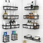 10 Pack Luxury Shower Caddy Set - Rustproof Stainless Steel Bathroom Organizer