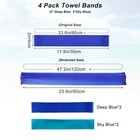 4 Pack Towel Bands  Bands For Beach 4 Wind Proof  Blue   Sky