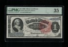 Sc 1886  1 Fr 218    martha    Silver Certificate Pmg 35 - Choice Very Fine  980 