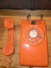 Vintage Stomberg Carlson Orange Wall Mount Rotary Phone Usa