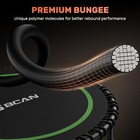 40  48  Foldable Mini Trampoline For Adults Exercise Rebounder W  Adjustable Bar
