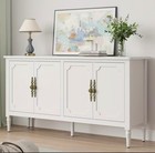 58    Modern 4 Door Storage Cabinet   Buffet Sideboard Console   5 Color Options