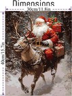 Diy Christmas Paint By Numbers Kit For Adults  Santa And Reindeer Adult s Paint