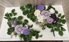 Lot Wedding Shades Of Purple Silk Swags Net Bows Aisle Markers Box 4