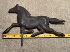 Vtg Hollow Copper Weathervane Running Horse Hand Soldered W  Brass Lower Pieces