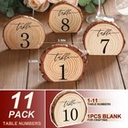 11 Pcs Wooden Wedding Table Numbers 110 Reception Centerpieces Decor