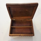 Antique Treen Sewing Wooden Box  ricordo Di Napoli  Or Memory Of Napoli 
