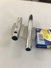Sheaffer 1000 Targa Fz Chrome Fp Steel Fine convt 6 Cart Usa As Mint
