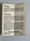 Original Instructions For Lionel Turbo - Missile Car  3349