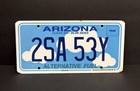 Arizona License Plate     2sa 53y Clean air  Blue skys Alternative fuel          