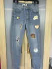 Boo Hoo Denim Jeans Women Us 4 Patches Ripped Boyfriend Streetwear Casual Travel