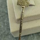 Antique Honduras 800 Silver Souvenir Spoon Mve Marked 5g Figural Crest