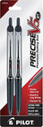 Precise V5 Rt Refillable Rolling Ball Pens  Extra Fine 0 5mm Black 2-pack 26050