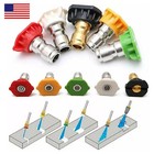 5x Pressure Washer Spray Nozzle Set Quick Connect 1 4  High Power Tips