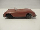 Vintage 1950s 3 5  Tin Friction Jaguar Convertible  brown 