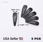 5 Pcs Cute 5cm Hair Clips Pins Metal Snap Hair Accessories For Girls Bb Hairpins