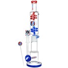 Grateful Dead Pulsar 10 Year Flood Glycerin Stacker Bong Set For Tobacco Use Nib