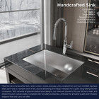 Cozy Stainless Steel Kitchen Sink  27  Undermount Single Bowl In Brushed Nickel