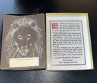 Vintage Antioch Bookplate Company Brown Lion Head Book Plates 50 Count Box