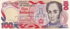 Venezuela 100 Bolivares 1980 P 59 Unc Commemorative