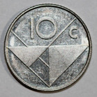 Aruba  1988  10 Cents  Dutch  -foreign Coin 18mm