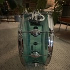 Dw Design Series Clear Acrylic Snare Drum  Teal Tint - Excellent Condition