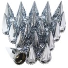 33mm X 4-3 4  Thread On Spike Lug Nut Covers pack Of 20   Abs Chrome Plastic