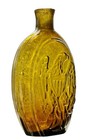 Antique American Historical Flask  Eagle  Cornucopia  Keene N  H  Pontil  Yellow