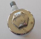 Vintage Falcon Chrome Plated Signal Air Horn Foghorn Very High Pitch 3 5  Long