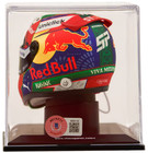 Sergio Perez Signed Formula 1 Redbull Racing Helmet 1 4 Scale With Beckett Coa