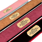 Wide Leather Dog Collar Personalized Nameplate Soft Padded For Large Dogs M-xl