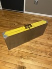 Vintage  handy  Suitcase Folding Picnic Table   Chair Set Milwaukee Stamping Co 