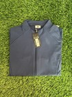Footjoy Women   s Ribbed Full Zip Pullover Navy Medium Nwt Cg-633