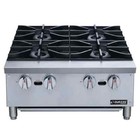 24   Dukers Countertop Hot Plate W  4 Burners - Commercial Gas Stove