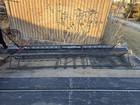 2pc 82 h Vintage Antique Old Steel Wrought Iron Metal Porch Posts Pillars Column