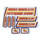 Licensed Patterson Racing    Bmx Bike Decal Frame Set Patterson Bmx Stickers