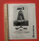 1978 Jaws 2 Movie Uncut Promo Pressbook Original Complete 11 X 8 5 Horror Sharks