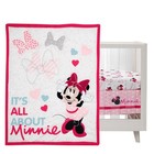 Disney Baby Minnie Mouse Love 3-piece Pink Nursery Crib Bedding Set